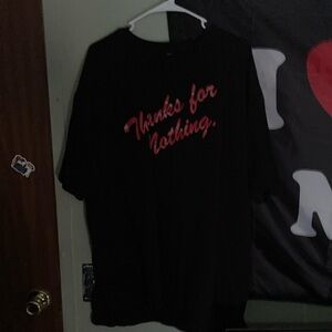 Black Graphic Tee - Thanks for Nothing